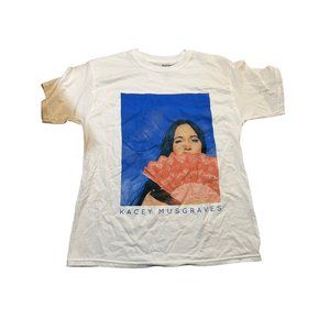 Kacey Musgraves White Shirt Short Sleeves 100% cotton Sz Small NWOT